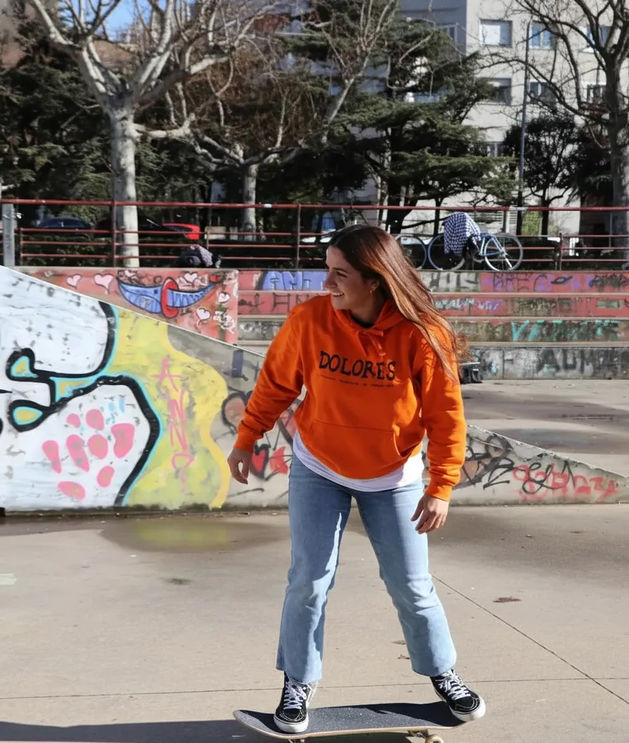 Profesora de skateboarding